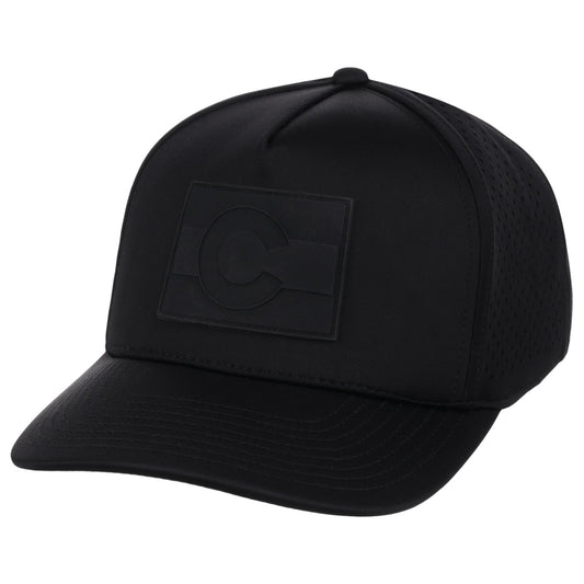 Local Crowns Colorado All Black Tech Cap - Black