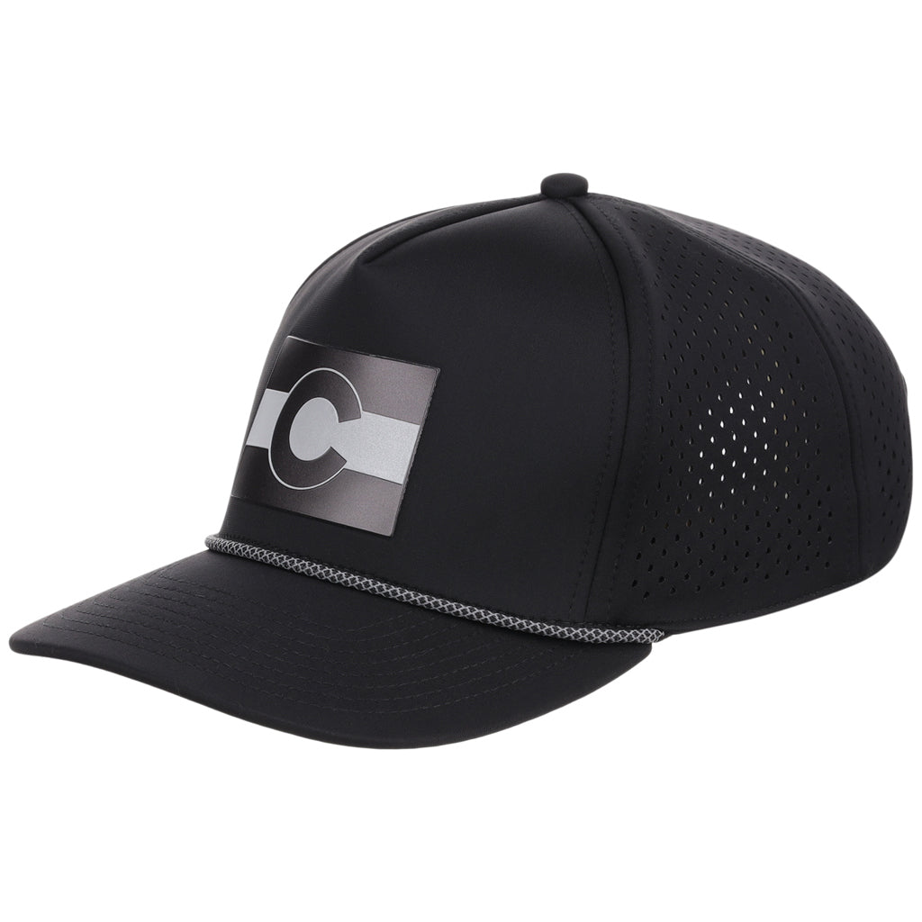 Local Crowns Colorado Reflective 5 Panel Tech w/Rope - Black