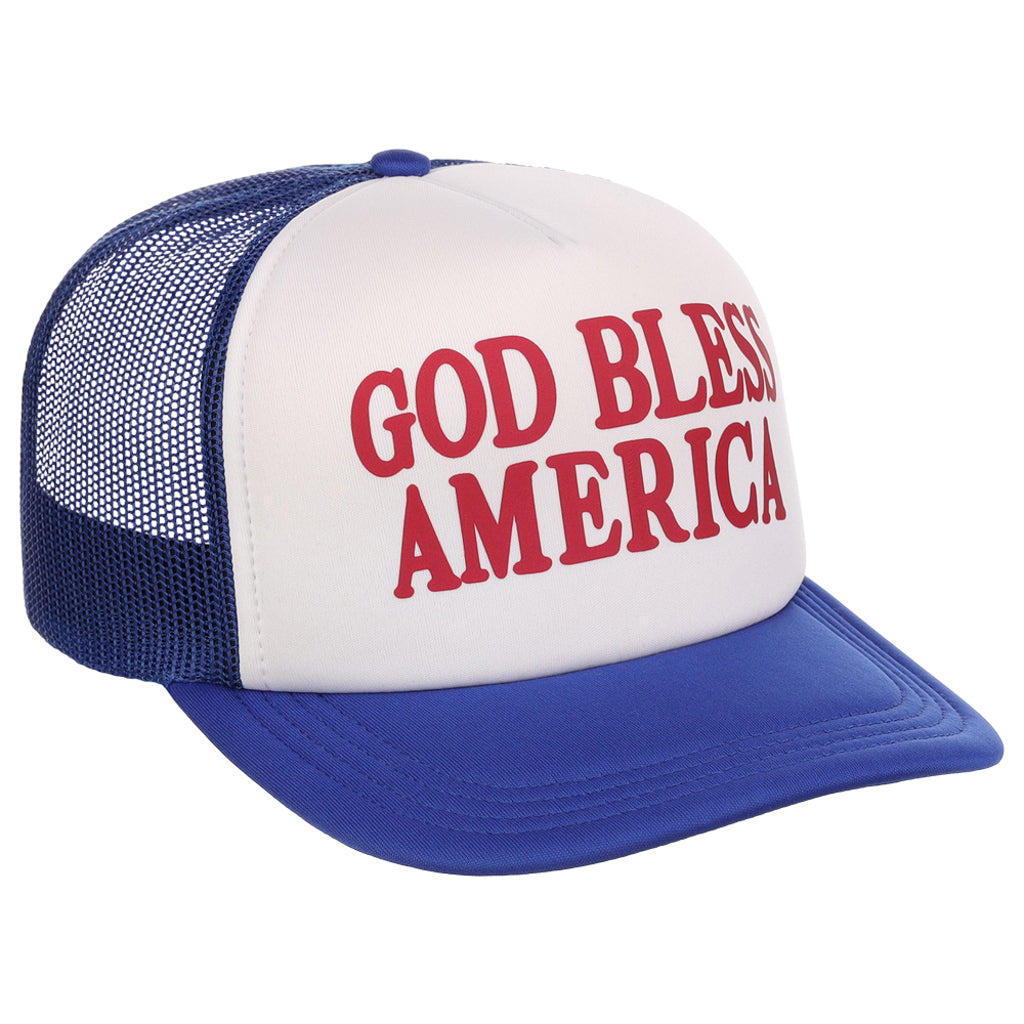Crowns By Lids Americana Foam Trucker Cap - God Bless America