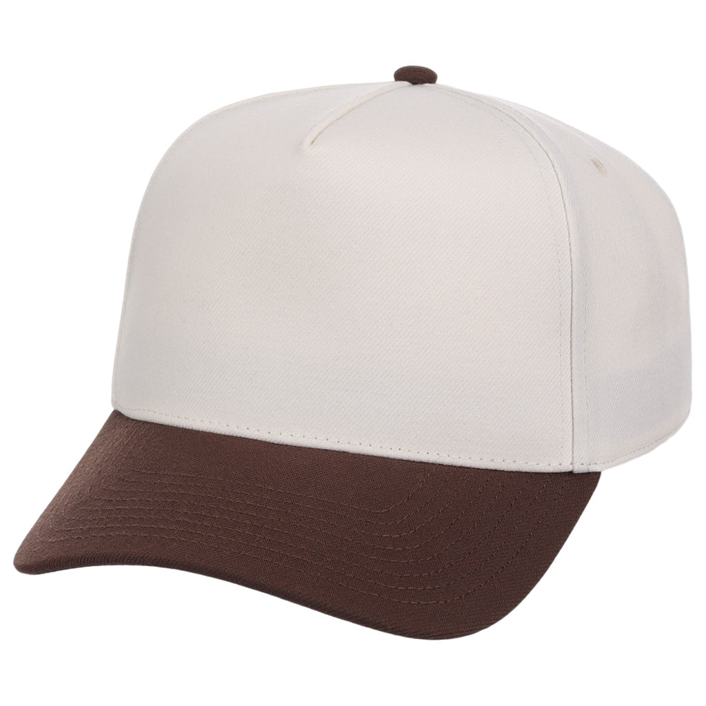 Crowns By Lids Hook Shot 2-Tone A-Frame Cap - Ivory/Brown
