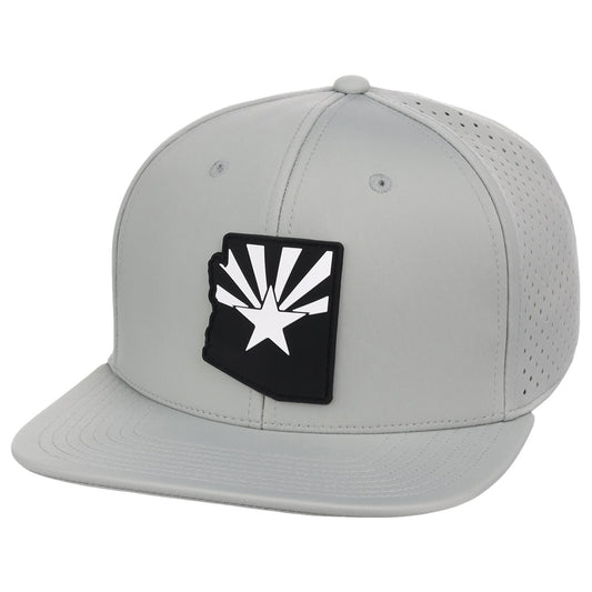 Local Crowns Arizona Performance Flat Bill - Grey