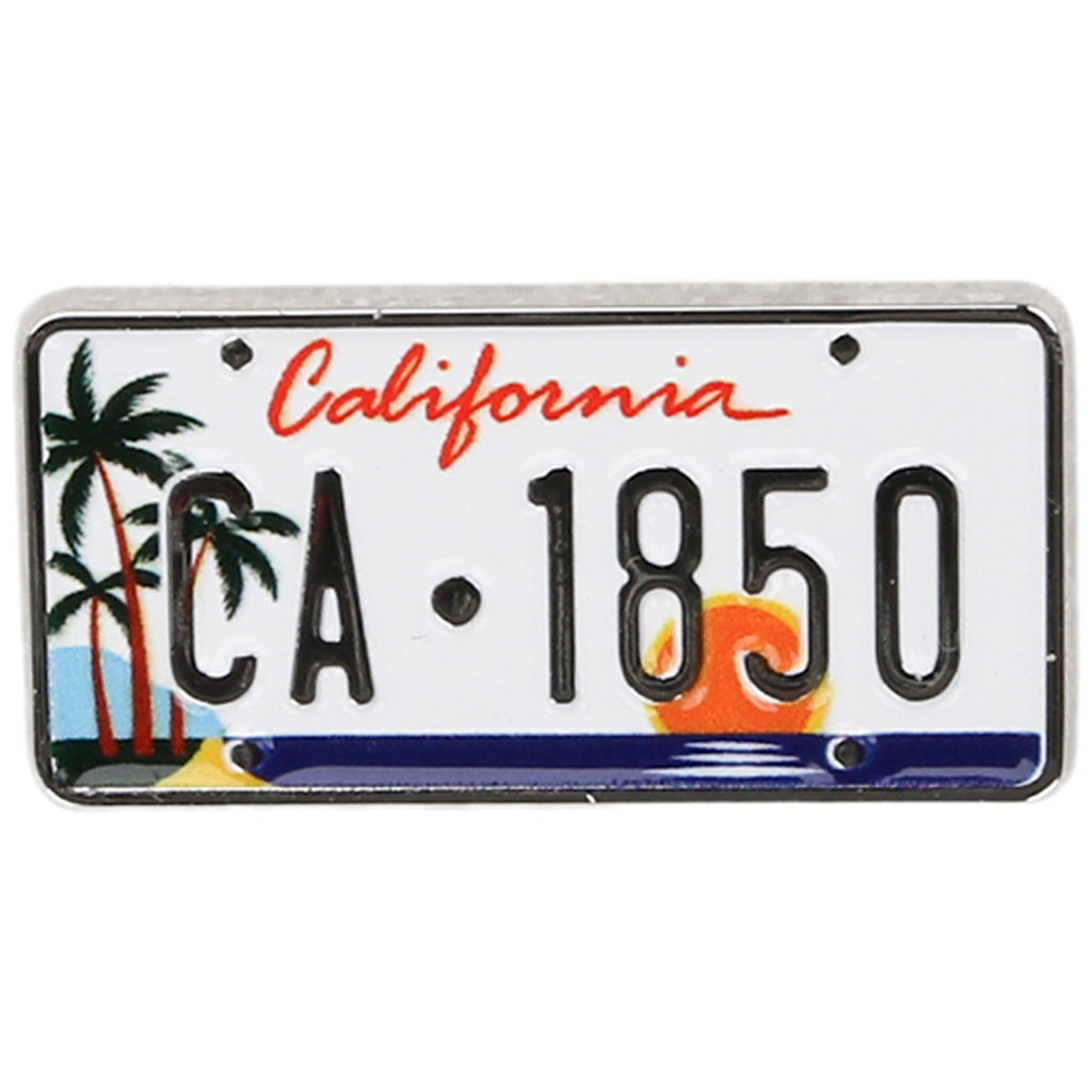 California License Plate Pin
