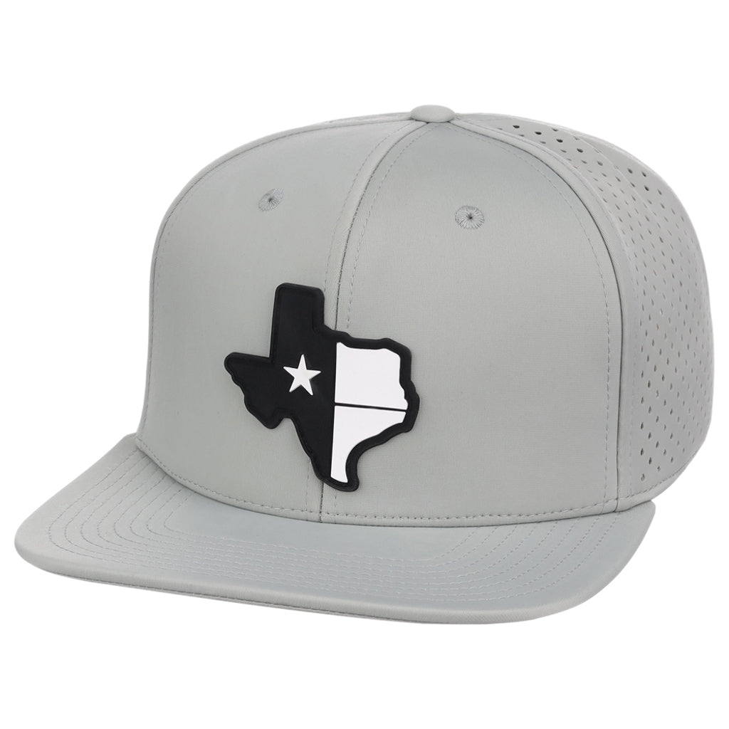 Local Crowns Texas Performance Flat Bill - Grey