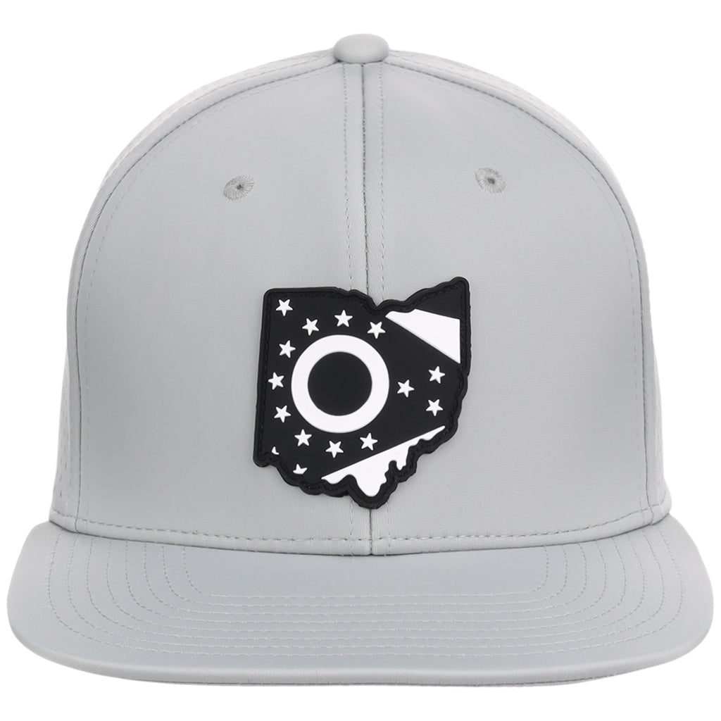 Local Crowns Ohio Performance Flat Bill - Grey