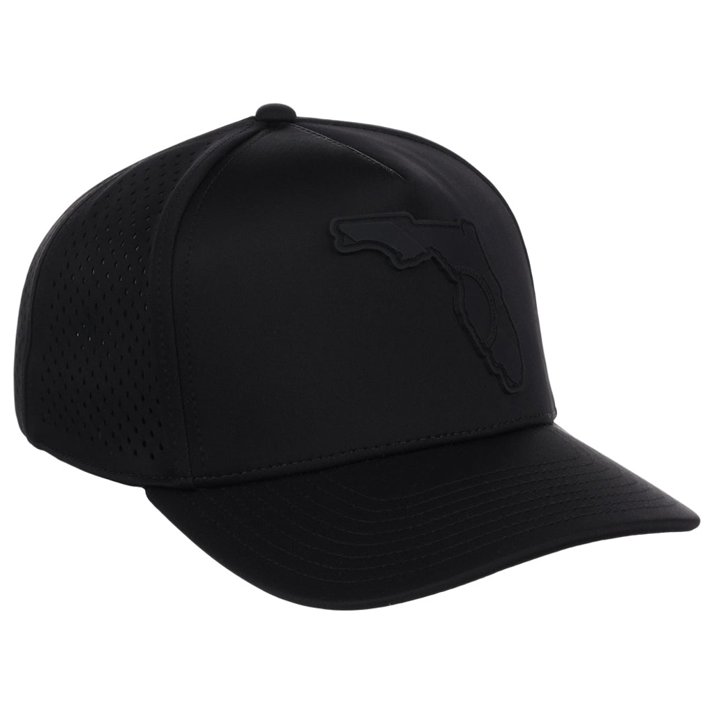 Local Crowns Florida All Black Tech Cap - Black
