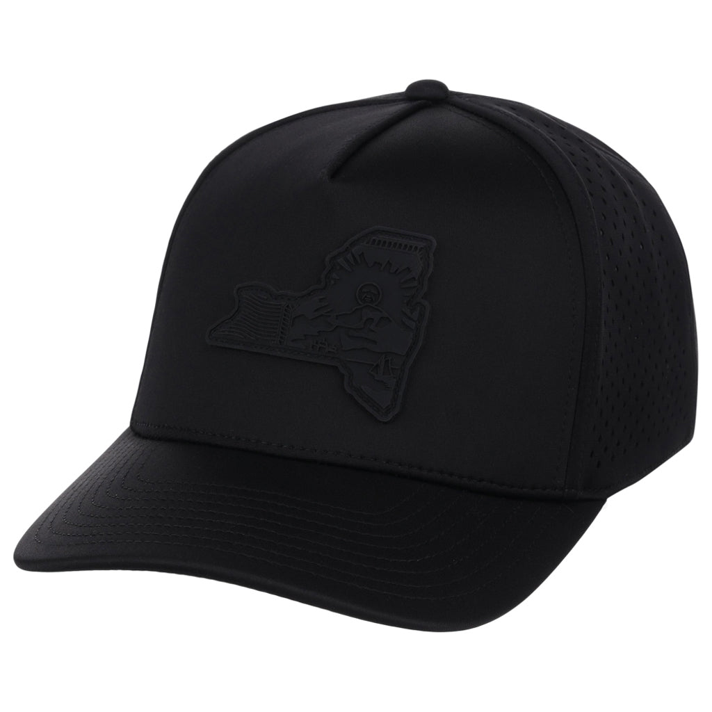 Local Crowns New York All Black Tech Cap - Black