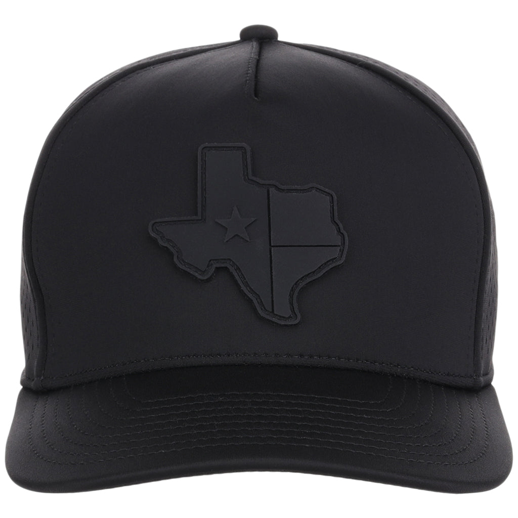 Local Crowns Texas All Black Tech Cap - Black