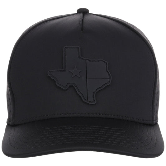 Local Crowns Texas All Black Tech Cap - Black