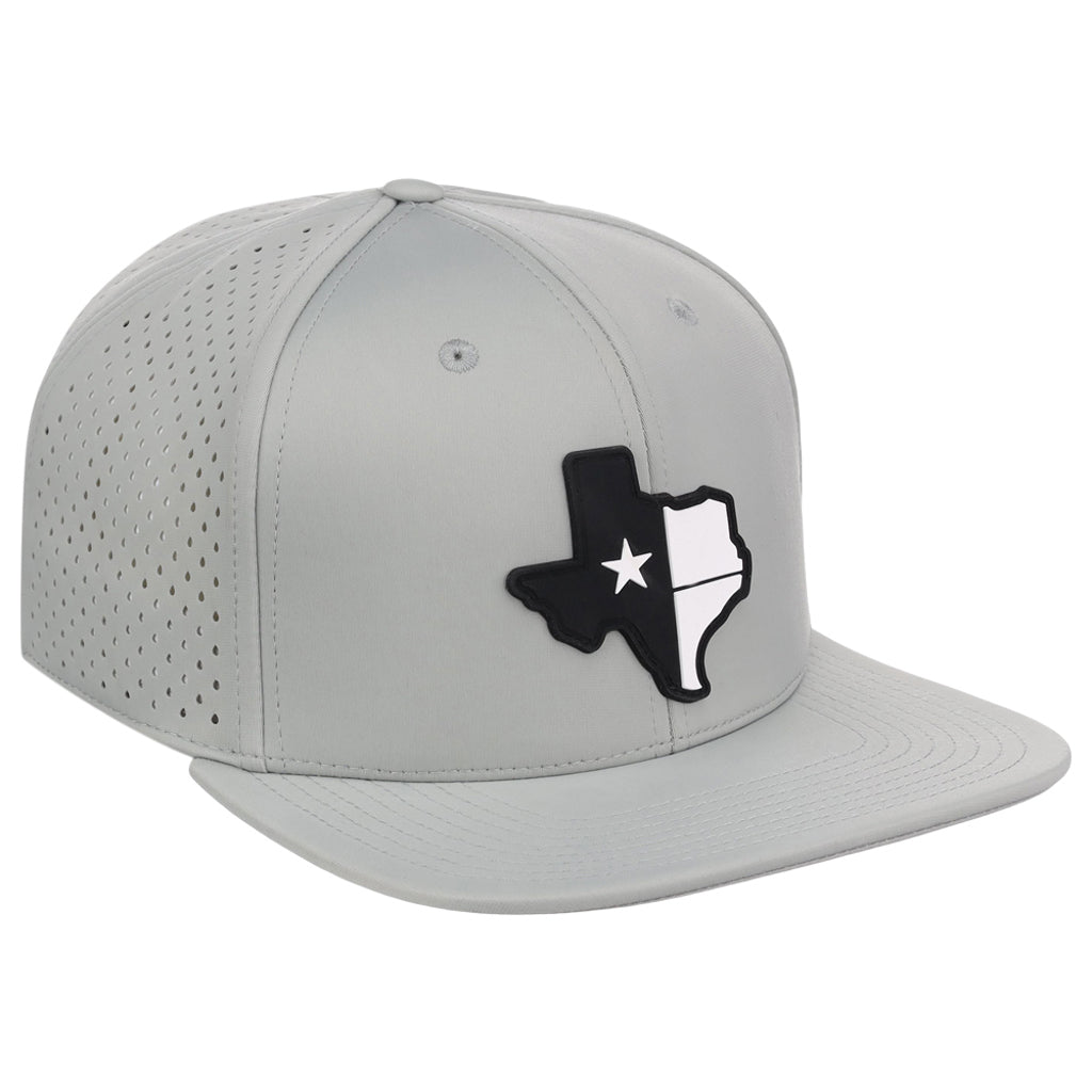 Local Crowns Texas Performance Flat Bill - Grey