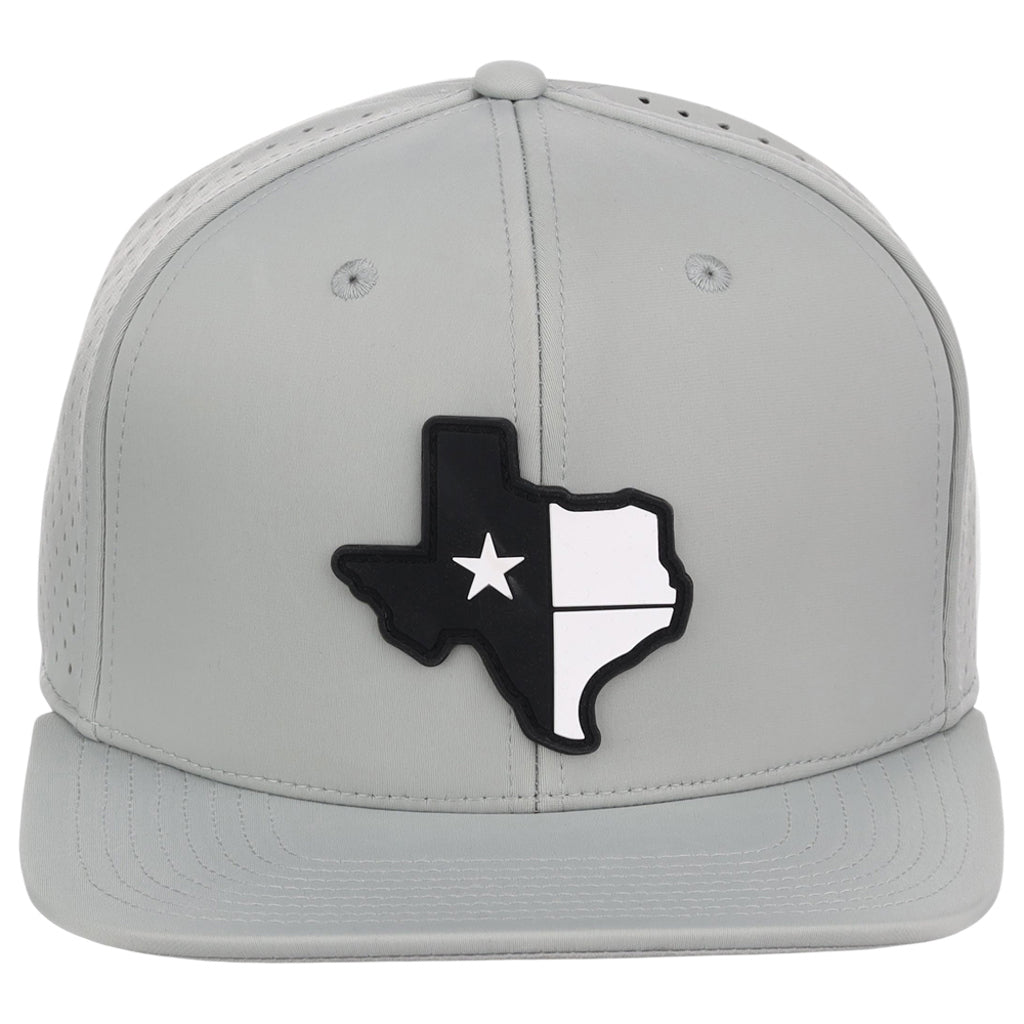 Local Crowns Texas Performance Flat Bill - Grey