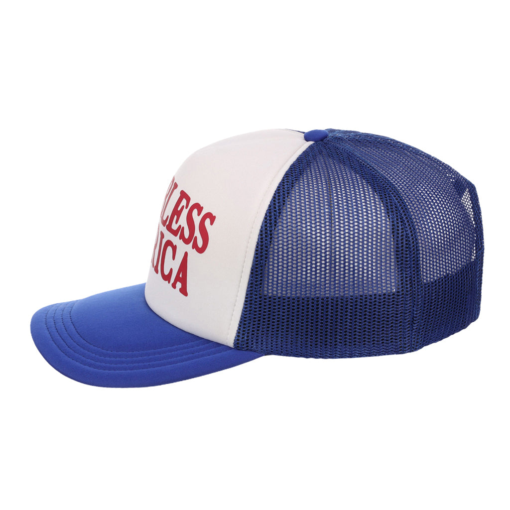 Crowns By Lids Americana Foam Trucker Cap - God Bless America