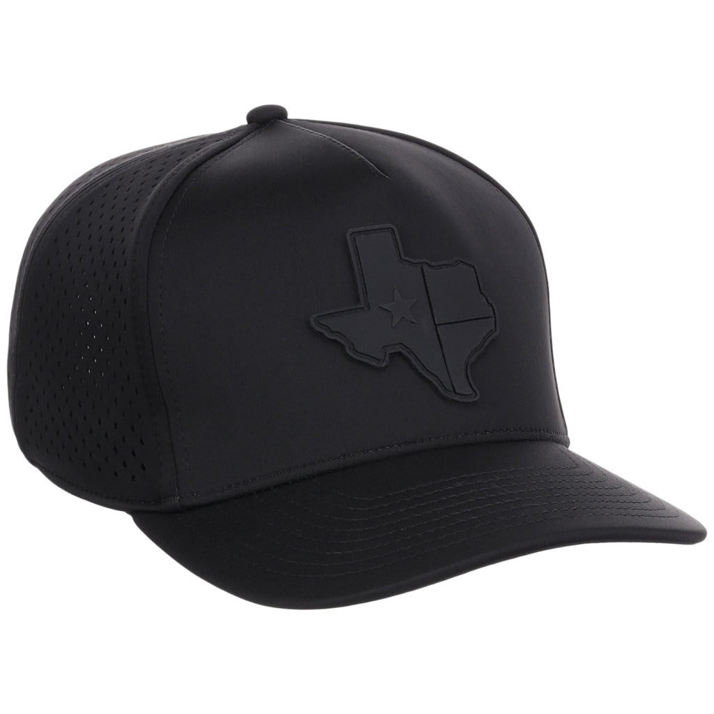 Local Crowns Texas All Black Tech Cap - Black