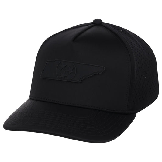 Local Crowns Tennessee All Black Tech Cap - Black