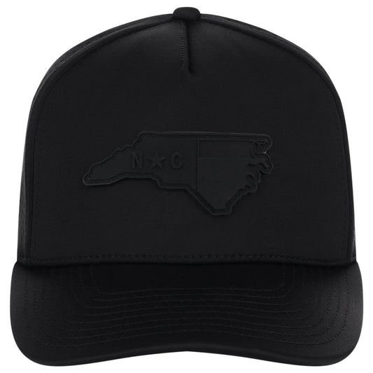Local Crowns North Carolina All Black Tech Cap - Black