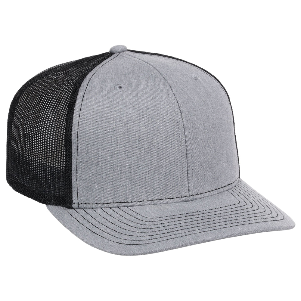 Richardson 112 Trucker - Heather Grey/Black