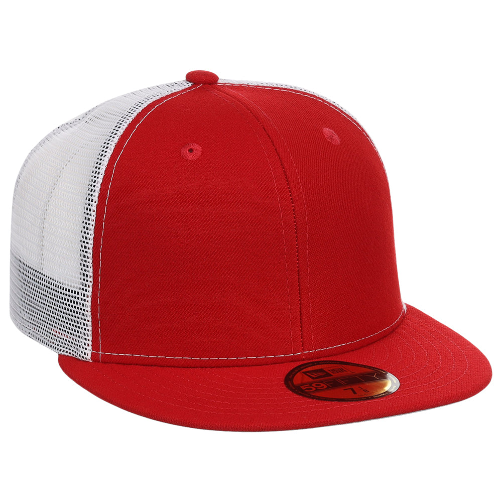 New Era Custom 59FIFTY Trucker Red/White - Main Image