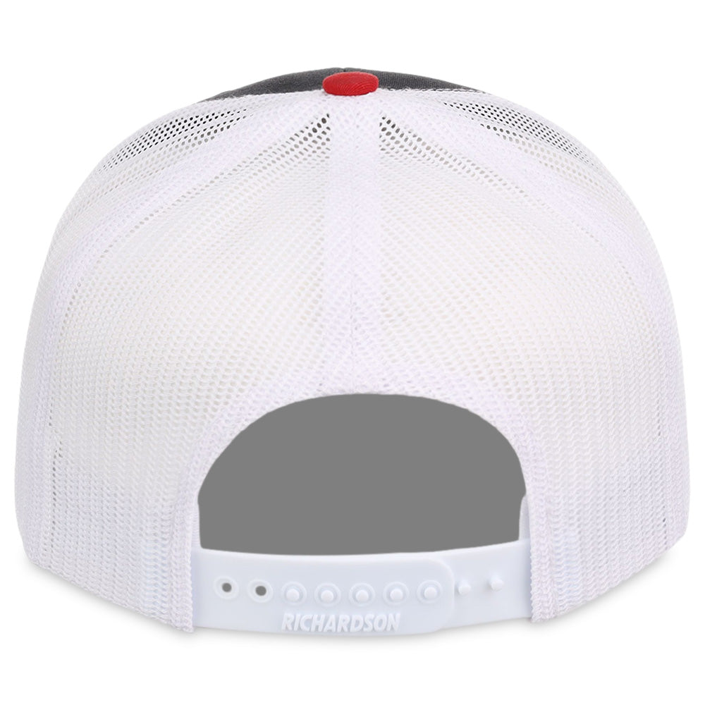Richardson 112 Trucker Black/White/Red