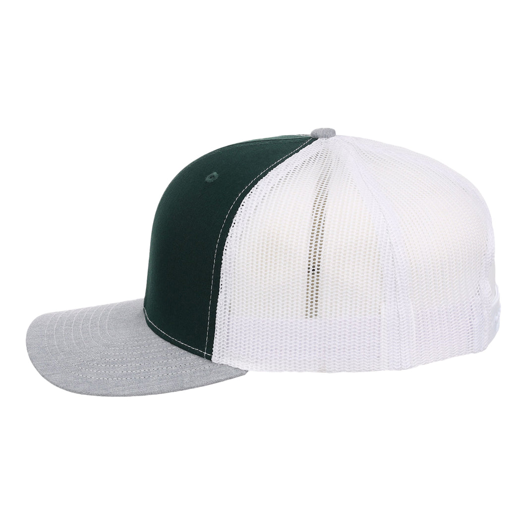 Richardson 112 Trucker - Dark Green/White/Grey
