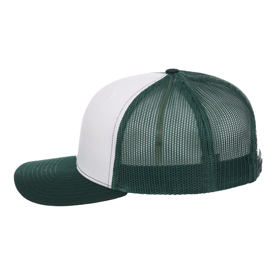 Richardson 112 Trucker - White/Dark Green