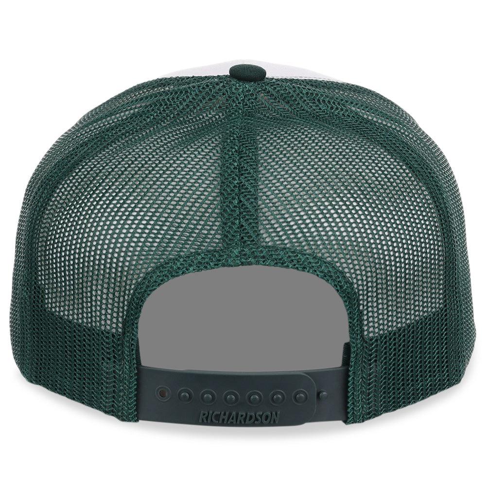 Richardson 112 Trucker - White/Dark Green