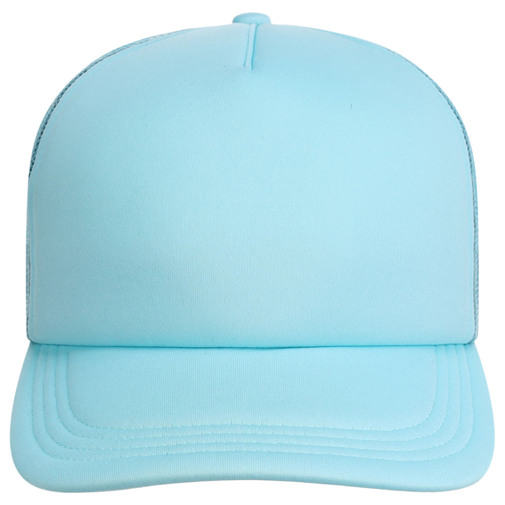 Crowns By Lids Screen Foam Trucker Cap - Turquoise/Turquoise