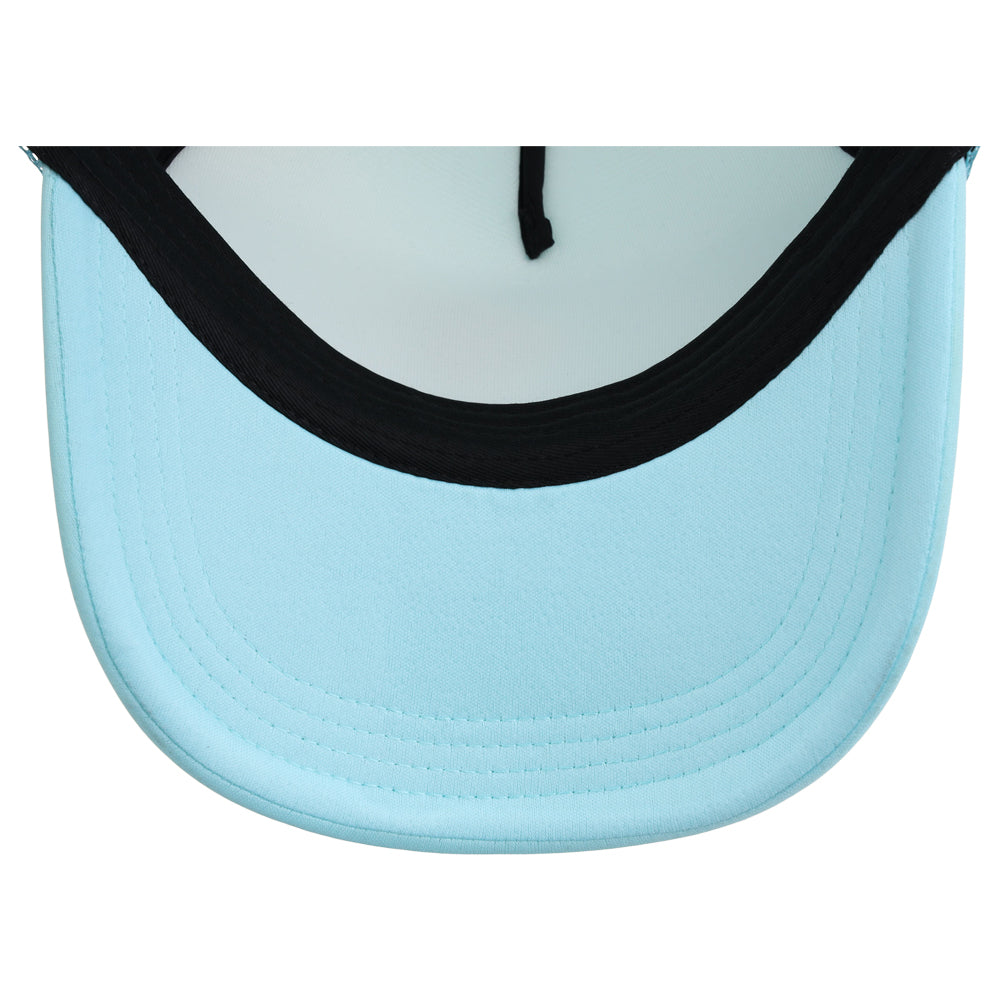 Crowns By Lids Screen Foam Trucker Cap - Turquoise/Turquoise