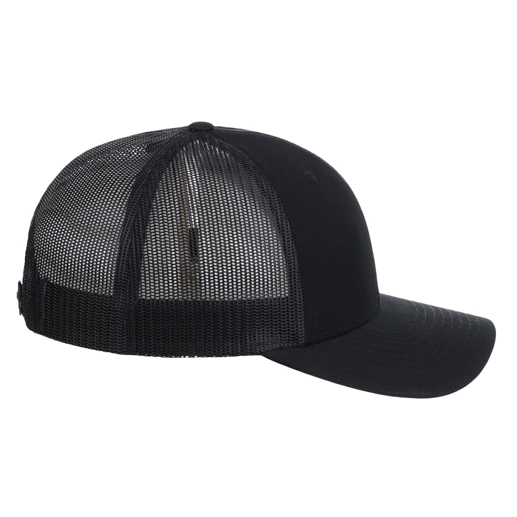 Richardson 112 Trucker - Black/Black