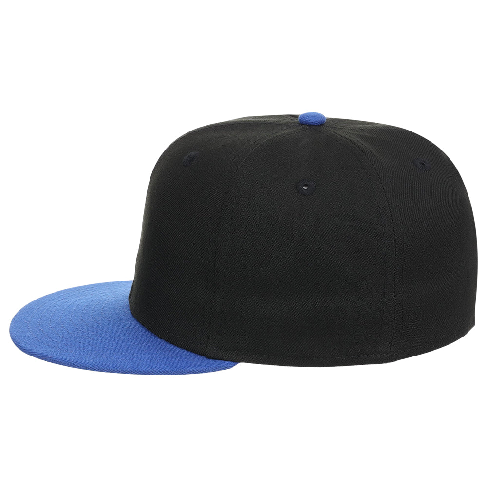 Crowns By Lids Full Court Fitted Cap Black/Royal Blue