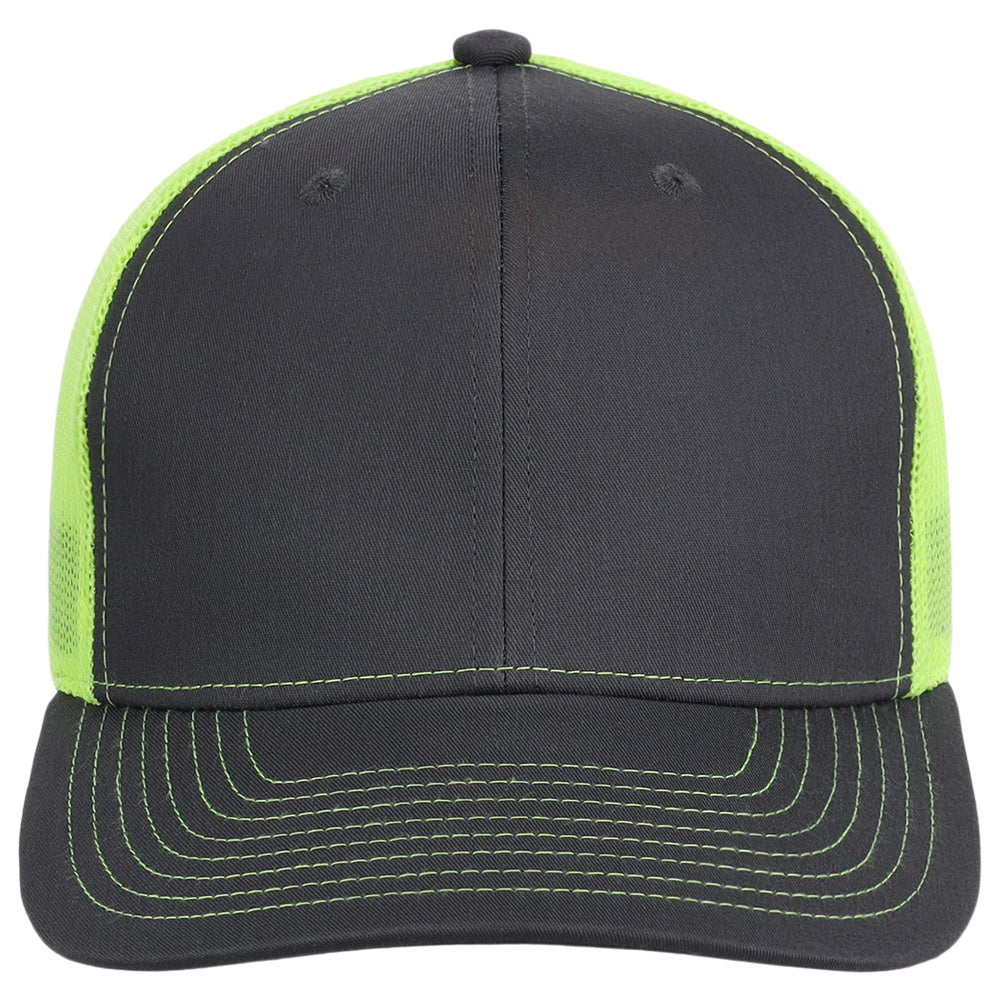 Crowns By Lids Slam Dunk Trucker Cap - Charcoal/Neon Yellow