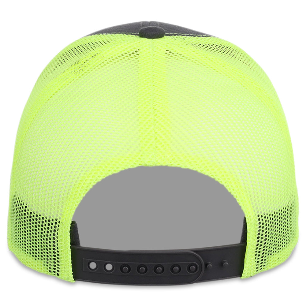 Crowns By Lids Slam Dunk Trucker Cap - Charcoal/Neon Yellow
