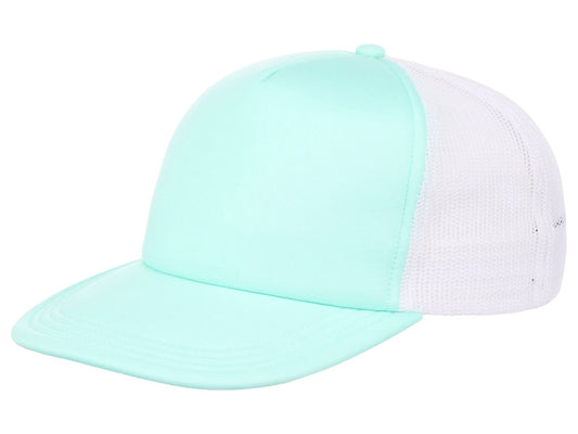 Crowns By Lids Screen Foam Trucker Cap - Light Green/White