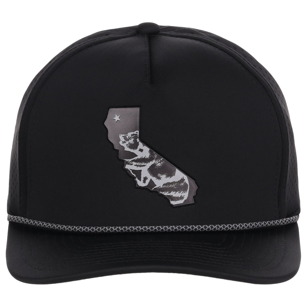 Local Crowns California Reflective 5 Panel Tech w/Rope - Black