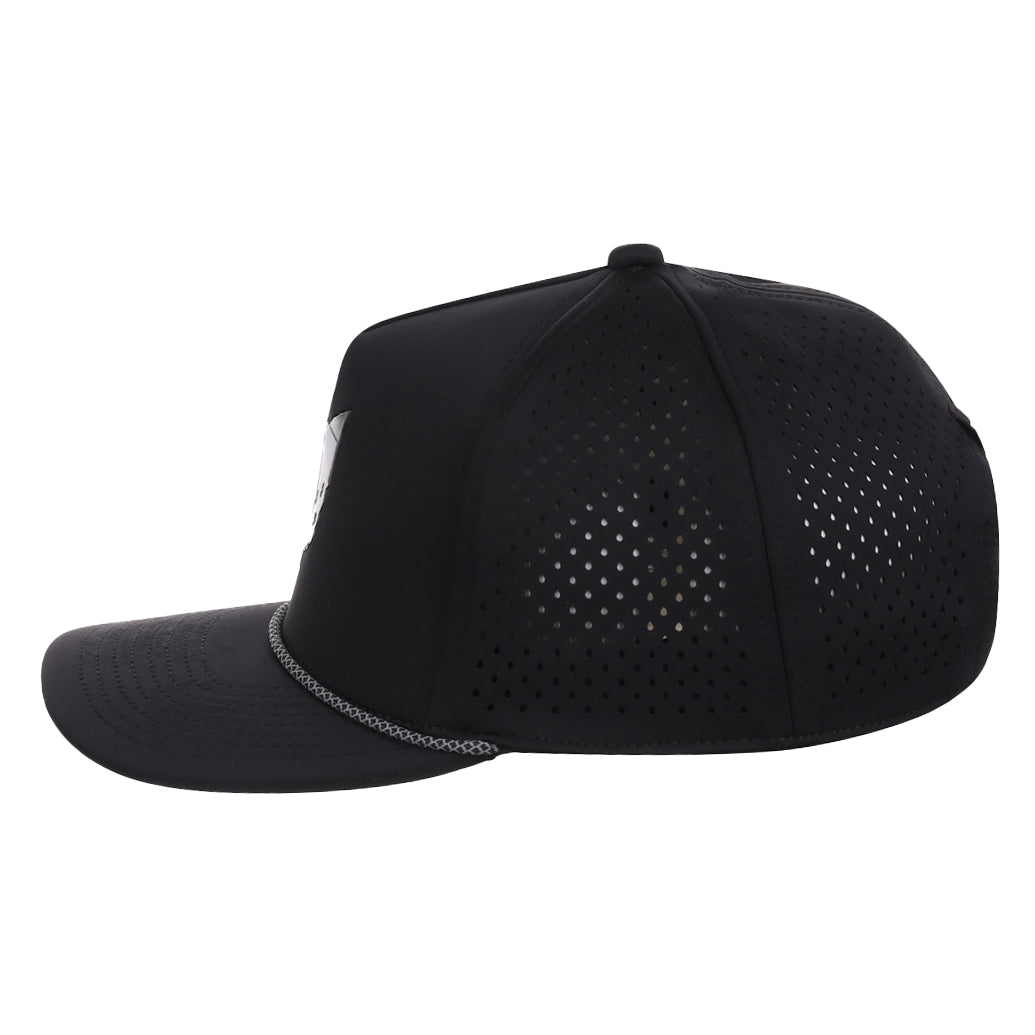 Local Crowns Ohio Reflective 5 Panel Tech w/Rope - Black