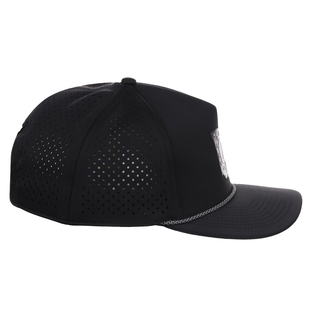 Local Crowns Ohio Reflective 5 Panel Tech w/Rope - Black