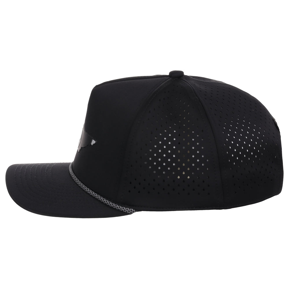 Local Crowns Tennessee Reflective 5 Panel Tech w/Rope - Black