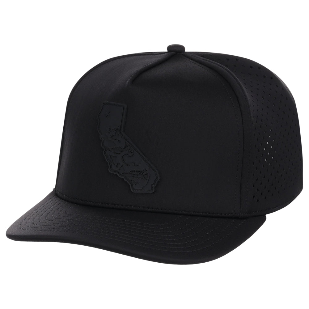 Local Crowns California All Black Tech Cap - Black