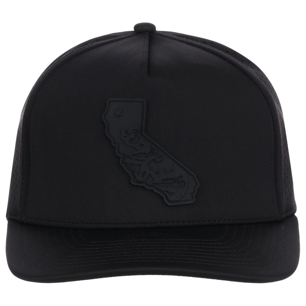 Local Crowns California All Black Tech Cap - Black