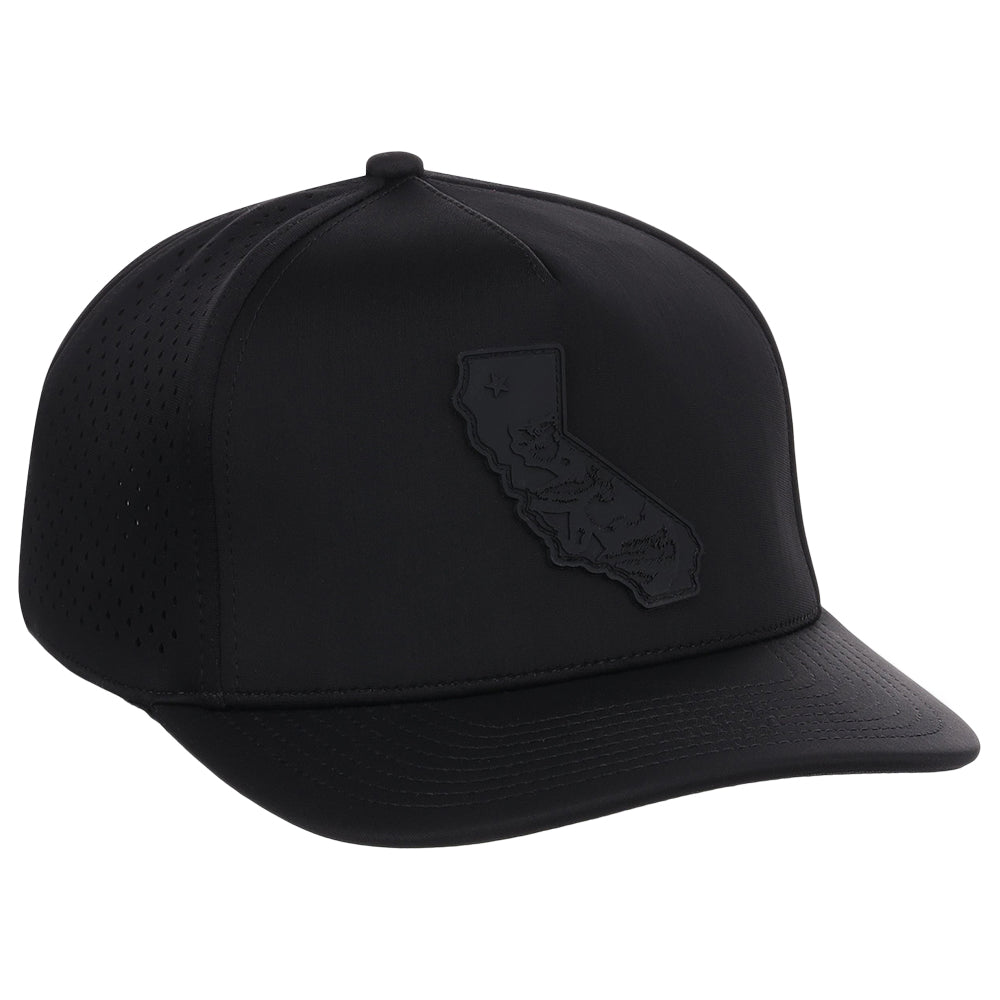 Local Crowns California All Black Tech Cap - Black