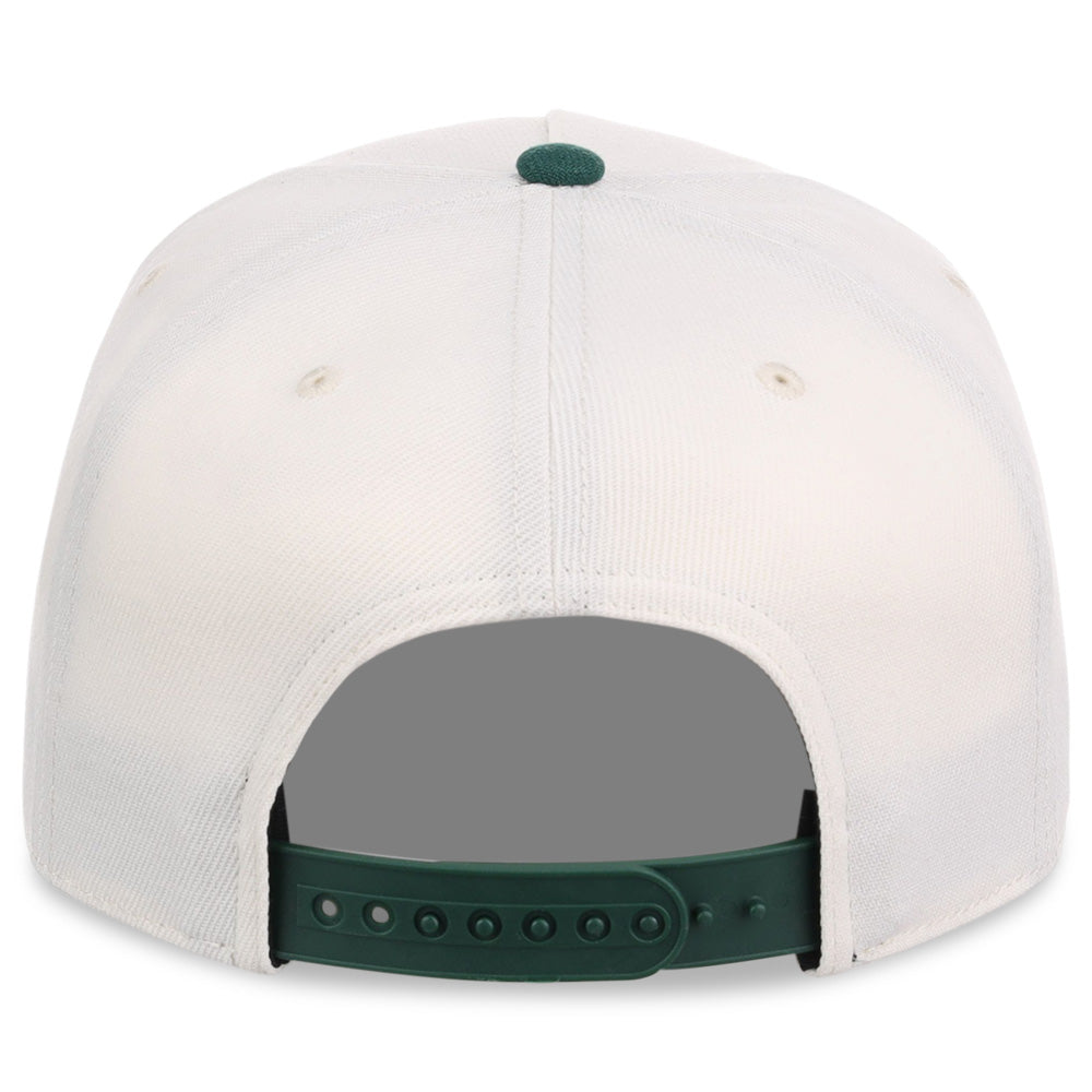 Crowns By Lids Hook Shot 2-Tone A-Frame Cap - Ivory/Dark Green