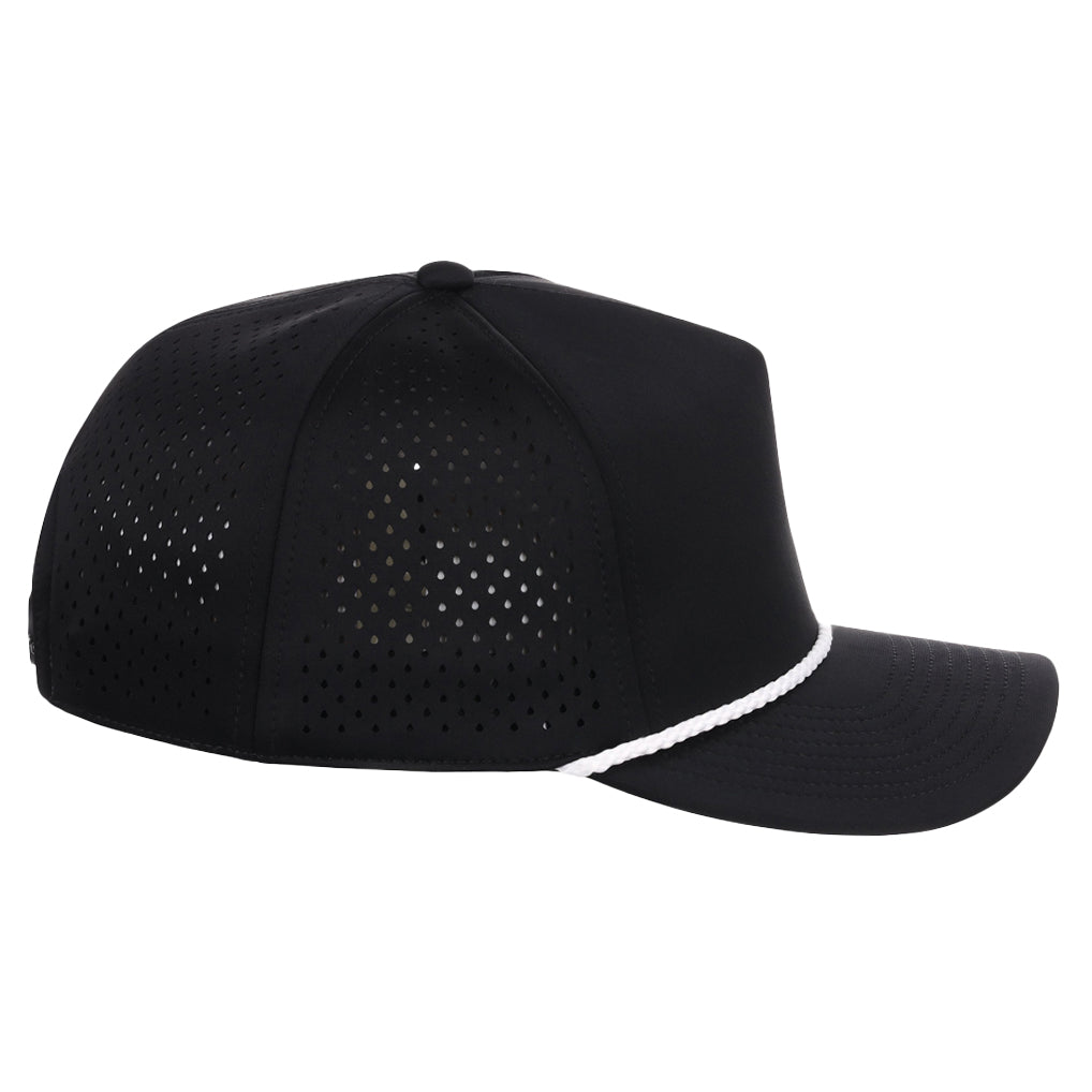 Crowns By Lids Rope 5-Panel Tech Cap - Black