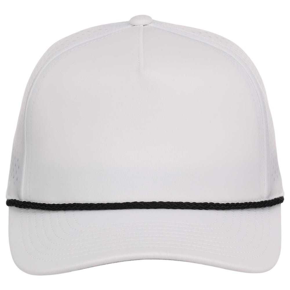 Crowns By Lids Rope 5-Panel Tech Cap - White