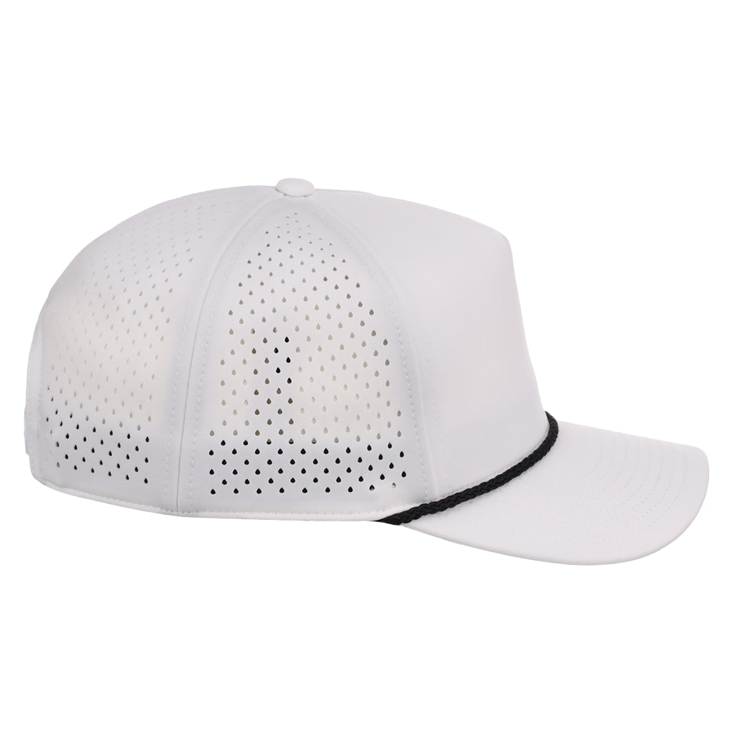 Crowns By Lids Rope 5-Panel Tech Cap - White