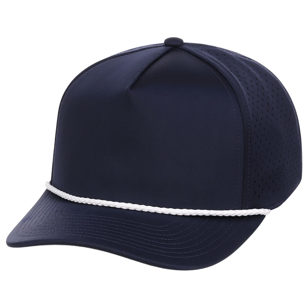 Crowns By Lids Rope 5-Panel Tech Cap - Navy