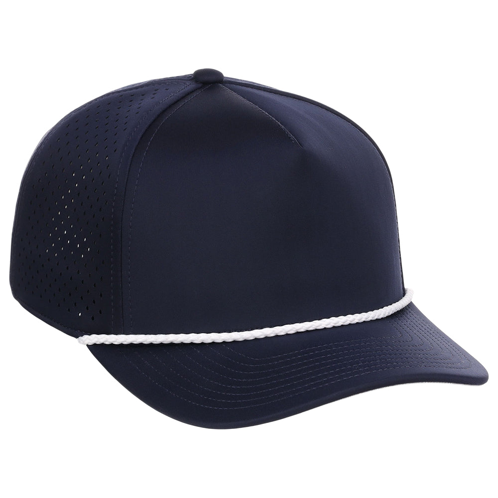 Crowns By Lids Rope 5-Panel Tech Cap - Navy