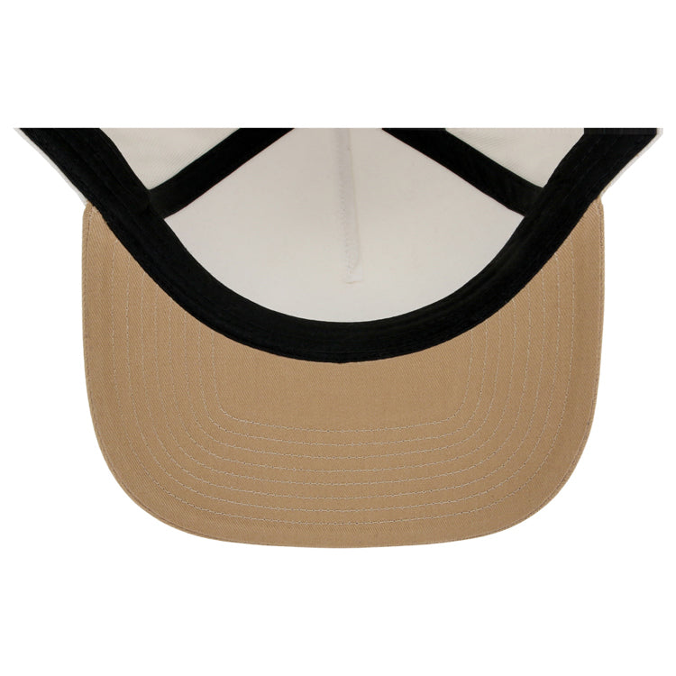 Crowns By Lids Hook Shot 2-Tone A-Frame Cap - Ivory/Tan