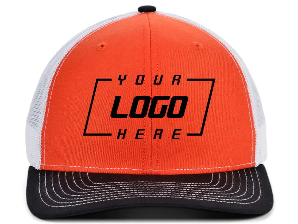 Richardson 112 Trucker - Orange/White/Black