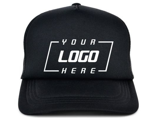 Crowns By Lids Screen Foam Trucker Cap - Black/Black