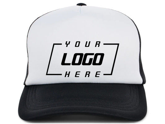 Crowns By Lids Screen Foam Trucker Cap - White/Black