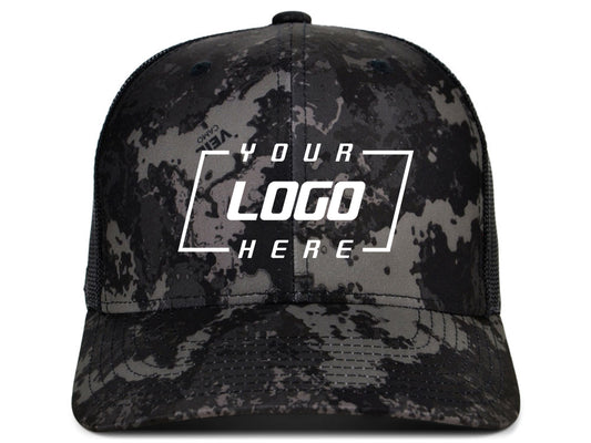 Flexfit Trucker Veil Camo - Black/Camo