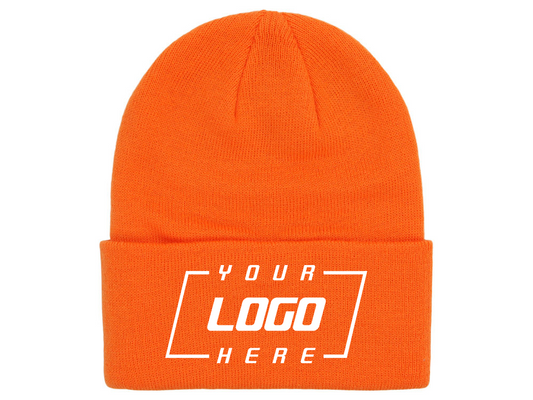 Crowns By Lids Turnover Cuff Knit - Orange